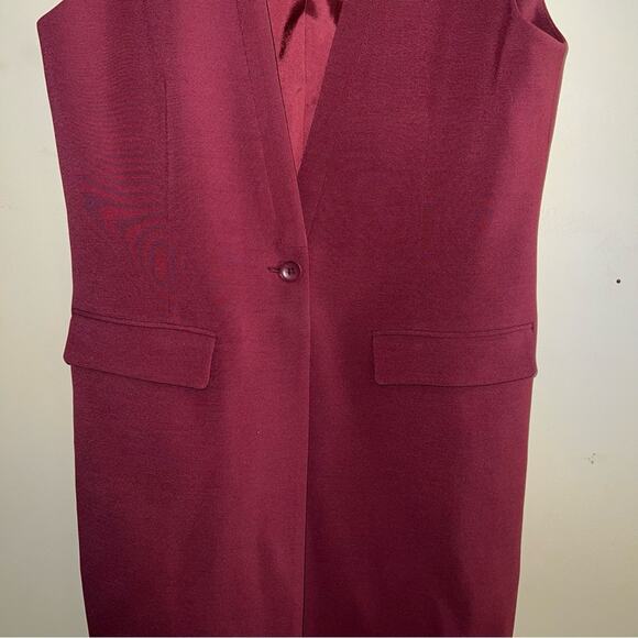 BCBG MAXAZRIA single button vest style dress with pockets S - Picture 4 of 6